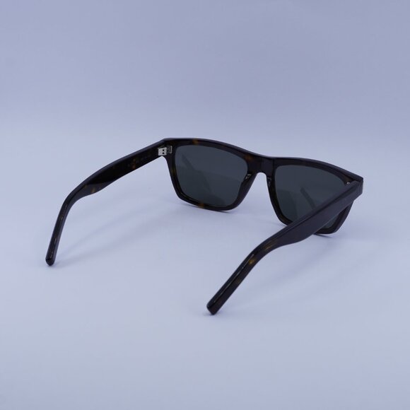 Saint Laurent SL274 002 Sunglasses Dark Havana Rectangle Frame, Grey Lenses - Picture 3 of 10